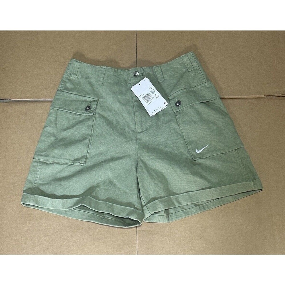 NIKE LIFE Men's Green Casual 5" Inseam Hiking Cargo Shorts (FJ7137-386) Sz 28 - Picture 3 of 7